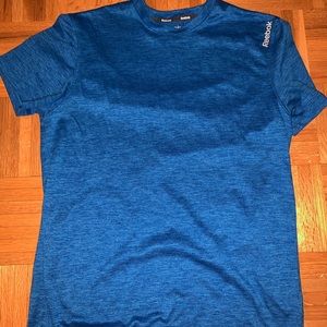 Blue Reebok dry fit shirt